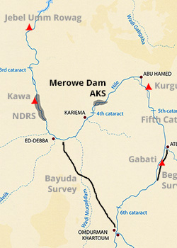 Map - Amri to Kirbekan