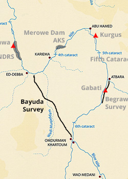 Map - Bayuda Desert Survey