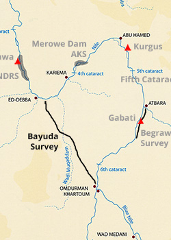 Map - Bayuda Desert Survey