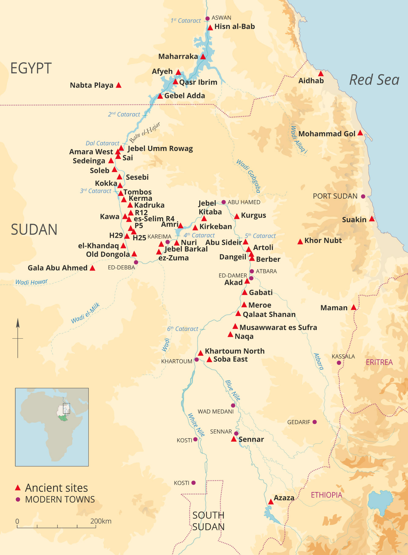 Map of Sudan